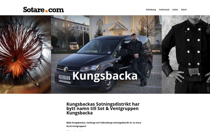 Screenshot di kungsbackasotning.se