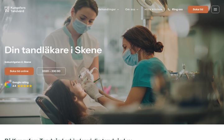 Posnetek zaslona kungsforstandvard.se