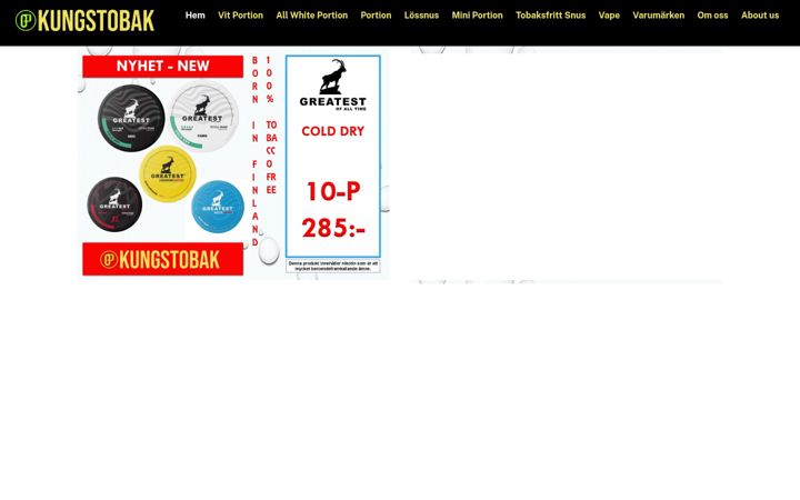 Screenshot of kungstobak.com