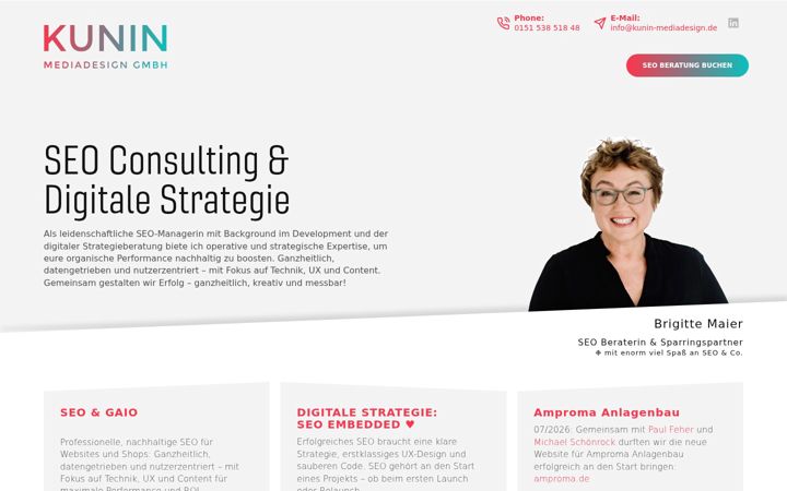 Screenshot of kunin-mediadesign.de
