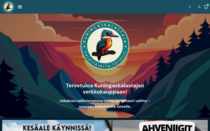 Captura de pantalla de kuningaskalastaja.fi