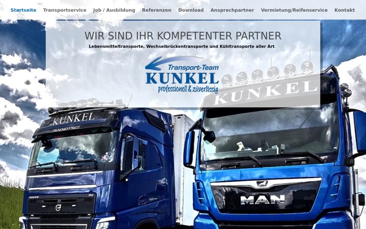 Posnetek zaslona kunkel-transporte.de