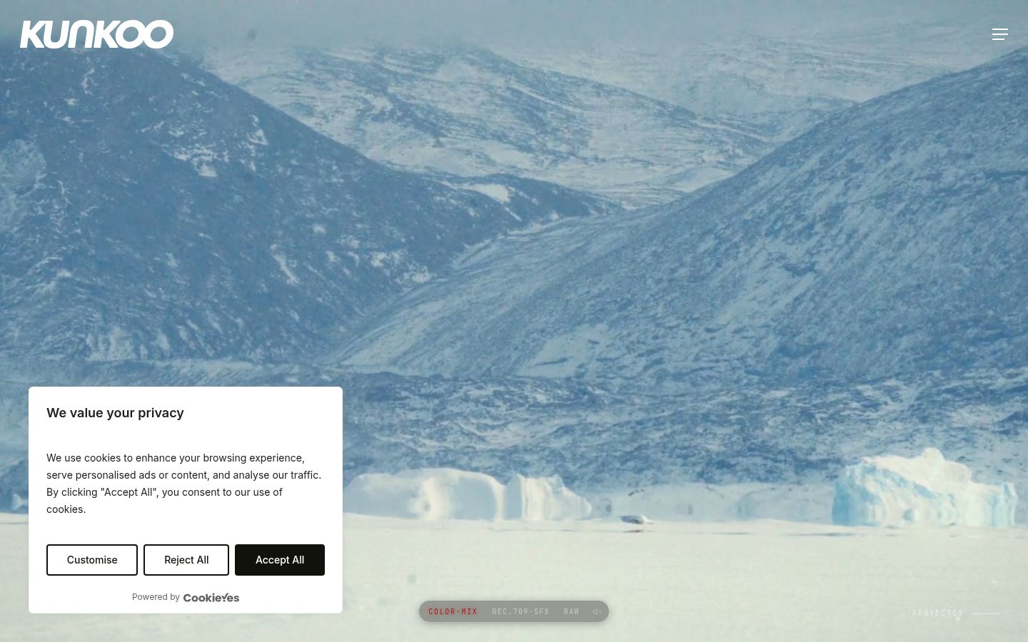 Screenshot tal-banner tal-kunsens muri qabel kwalunkwe interazzjoni