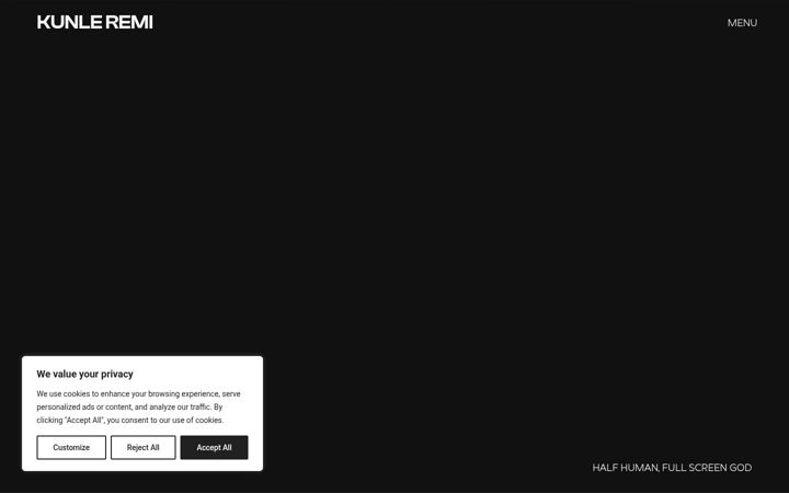 Screenshot of kunleremi.com