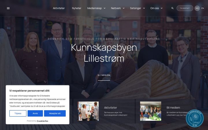 Screenshot of kunnskapsbyen.no