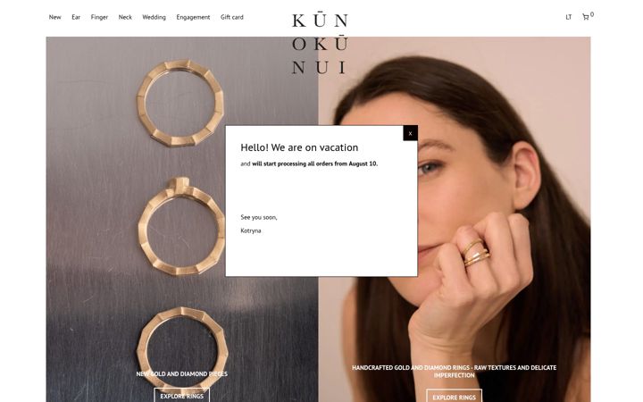 Screenshot of kunokunui.com