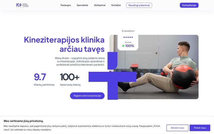 Screenshot of kunotikslas.lt