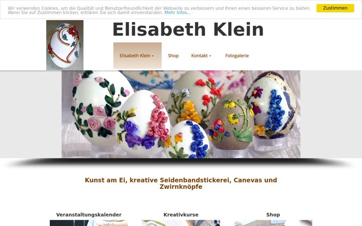 Screenshot of kunst-am-ei.info
