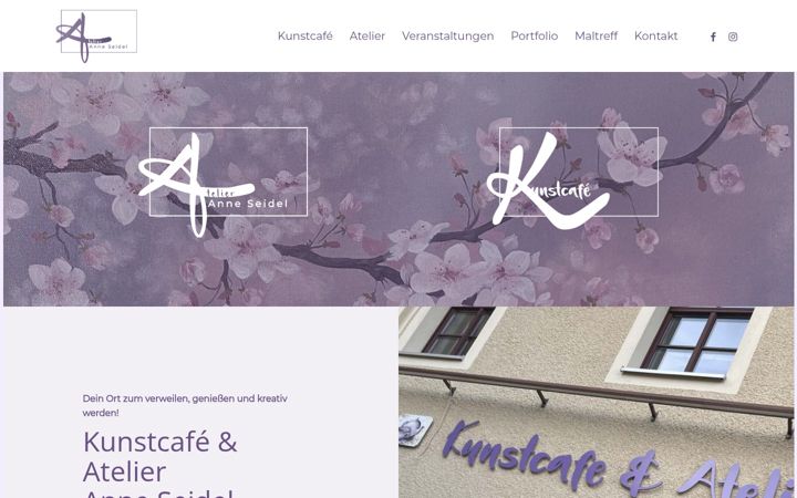 Screenshot of kunst-bei-anne-seidel.de