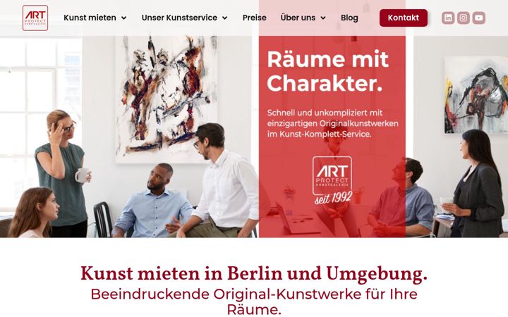 Screenshot of kunst-mieten-berlin.de
