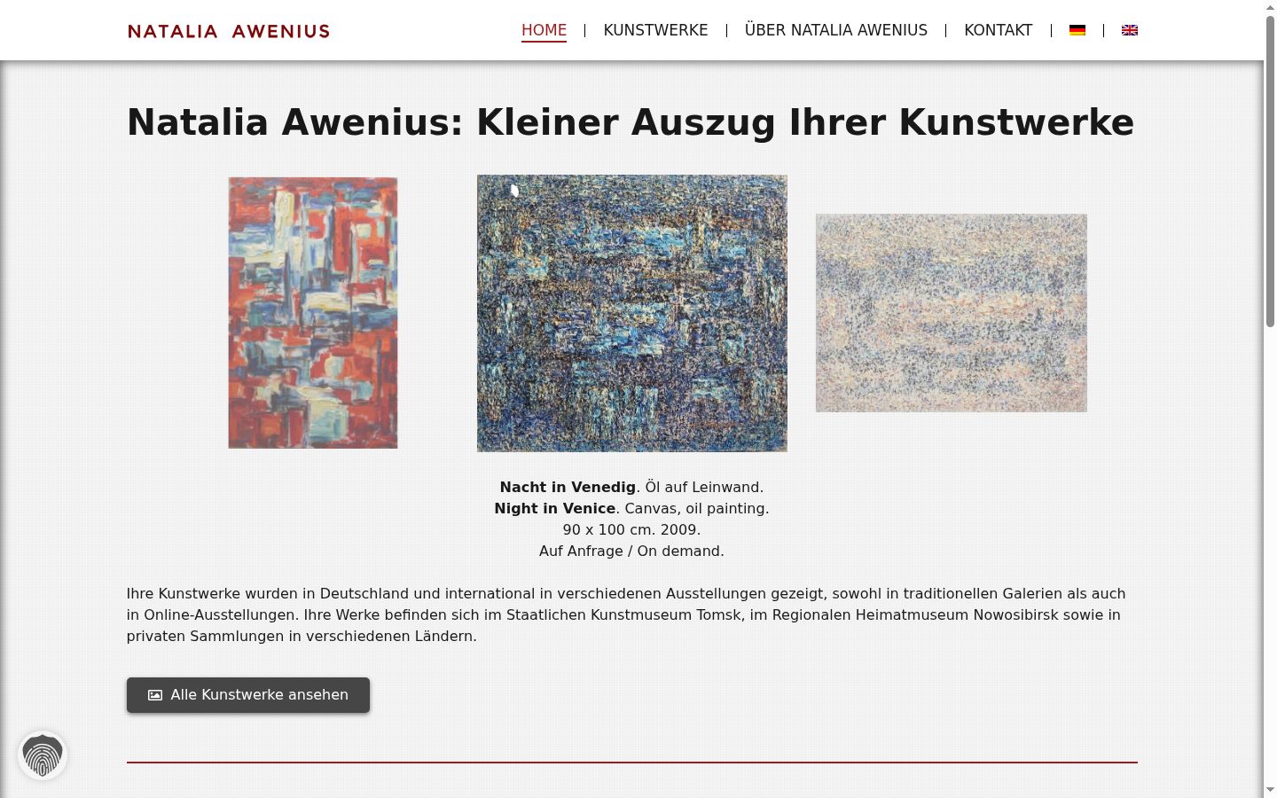 Screenshot des Einwilligungsbanners vor jeglicher Interaktion