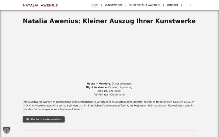 Screenshot of kunst-natalia.de