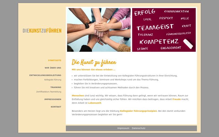 Screenshot of kunst-zu-fuehren.de