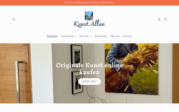 Screenshot of kunstallee.at