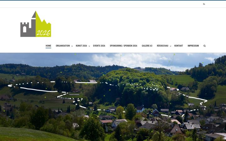 Screenshot of kunstamschlossberg.ch