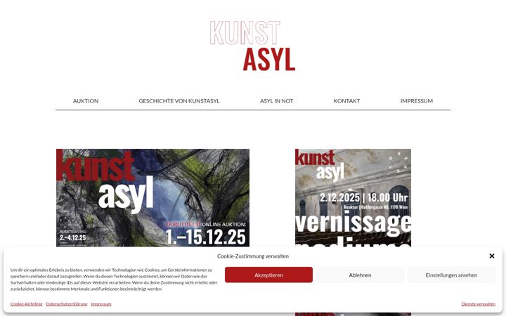 Screenshot of kunstasyl.at