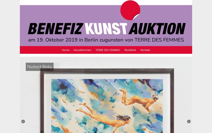 Screenshot of kunstauktion-tdf.de