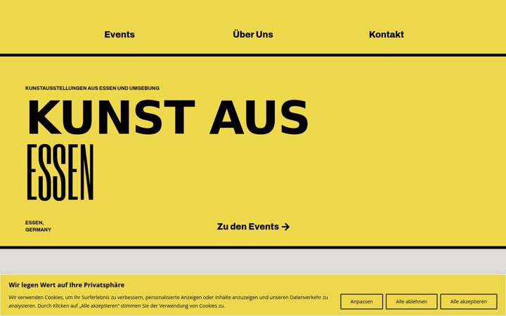 Screenshot of kunstausessen.de