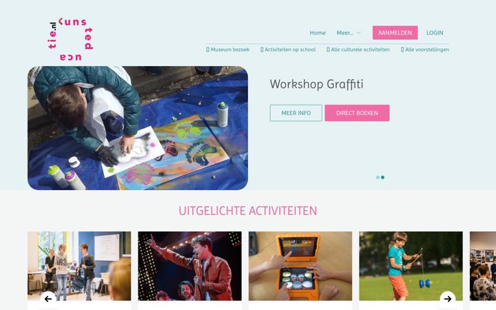Screenshot of kunsteducatie.nl