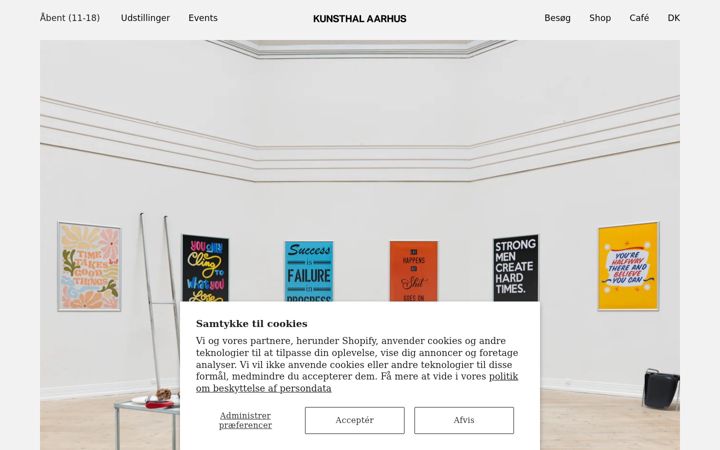 Screenshot of kunsthal.dk