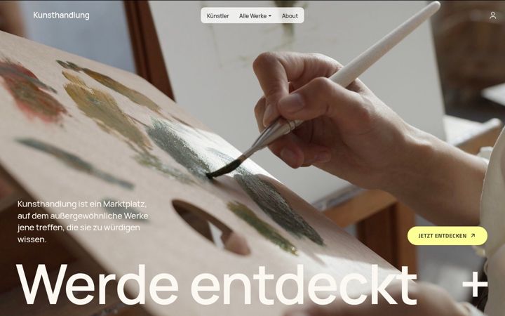 Screenshot of kunsthandlung.net