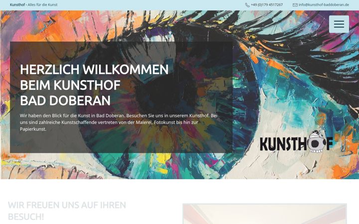 Screenshot of kunsthof-baddoberan.de
