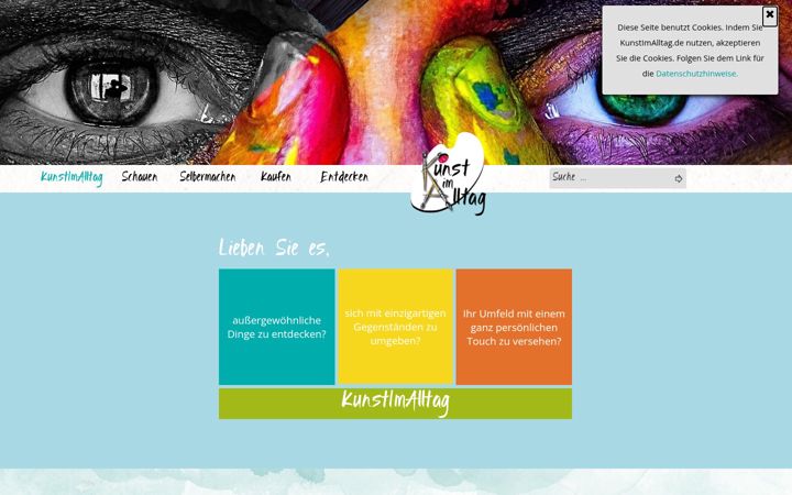 Screenshot of kunstimalltag.de