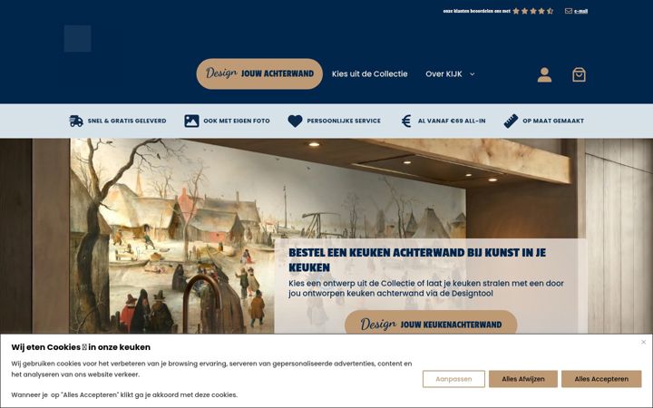Screenshot di kunstinjekeuken.nl