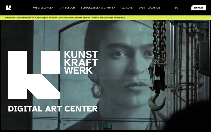 Skjámynd af kunstkraftwerk-leipzig.com