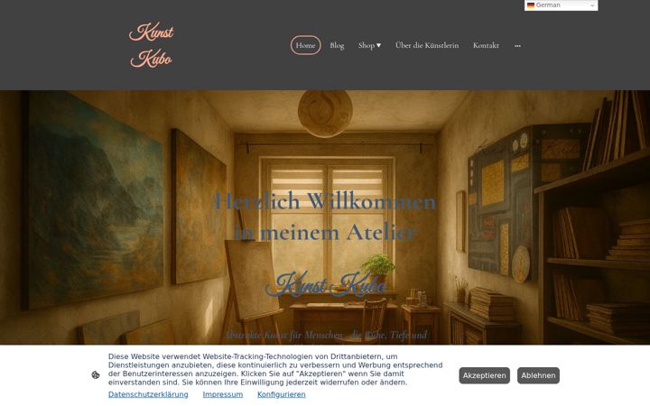 Screenshot of kunstkubo.de