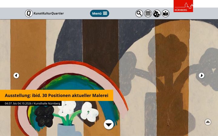 Screenshot of kunstkulturquartier.de
