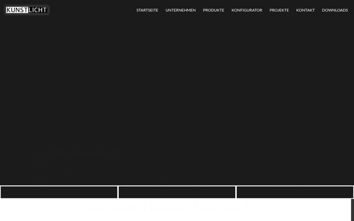 Screenshot of kunstlicht.at