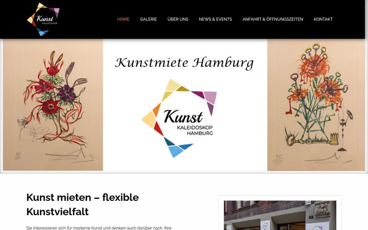 Screenshot of kunstmiete-hamburg.de