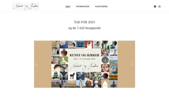 Screenshot of kunstogkirker.dk