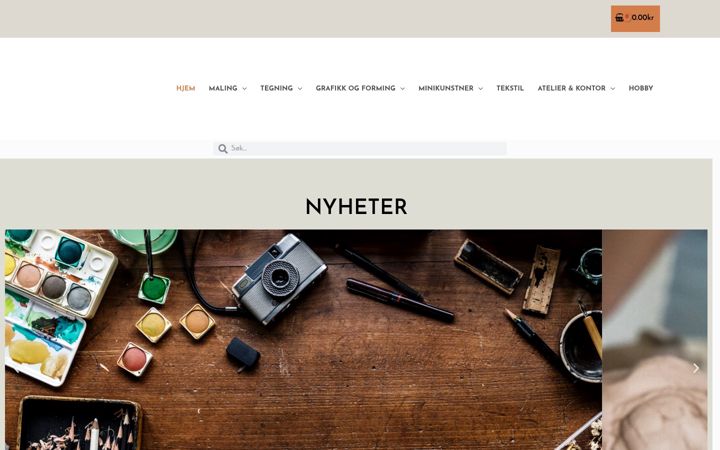 Screenshot of kunstpalett.com