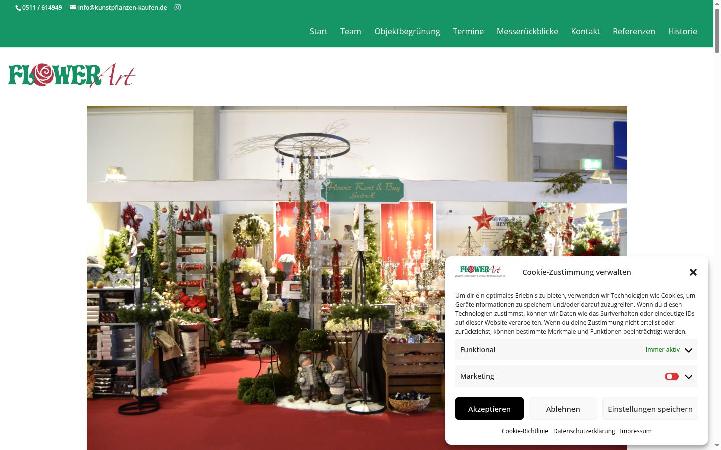 Screenshot tal-banner tal-kunsens muri qabel kwalunkwe interazzjoni