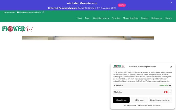 Screenshot of kunstpflanzen-kaufen.de