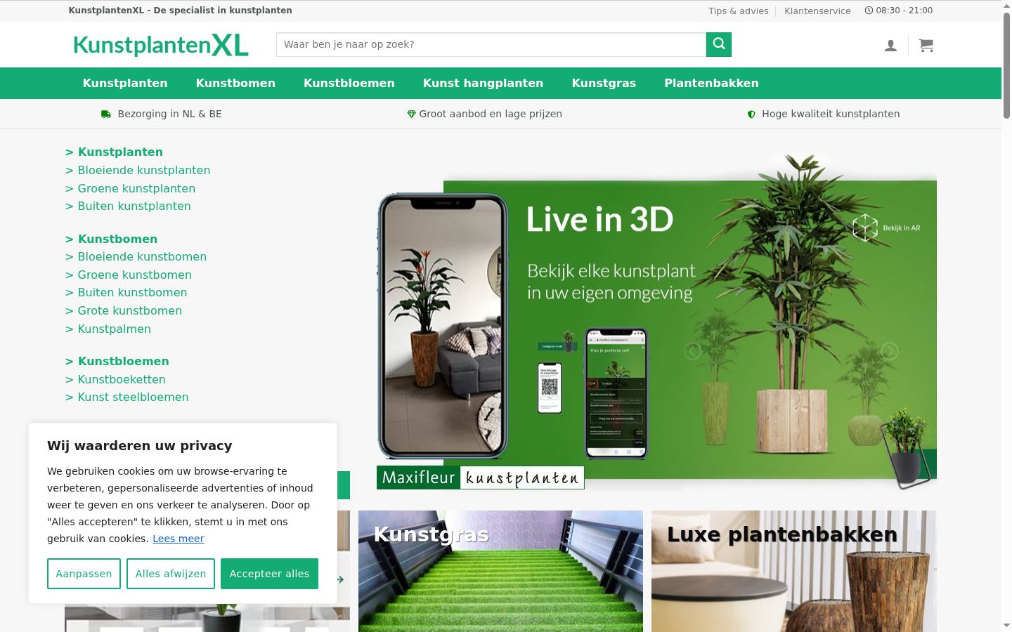 Snímka obrazovky banera súhlasu zobrazeného pred akoukoľvek interakciou