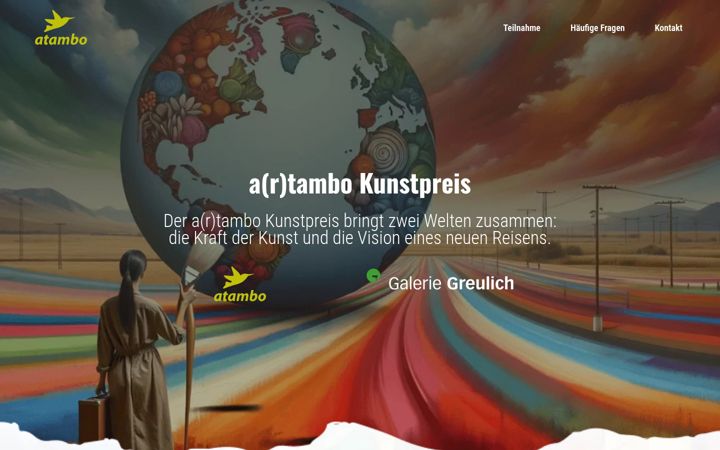 Screenshot of kunstpreis.info