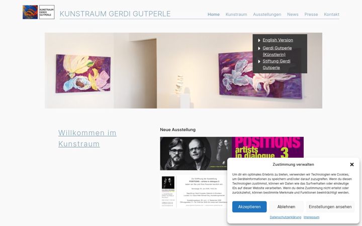 Screenshot of kunstraum-gerdigutperle.de