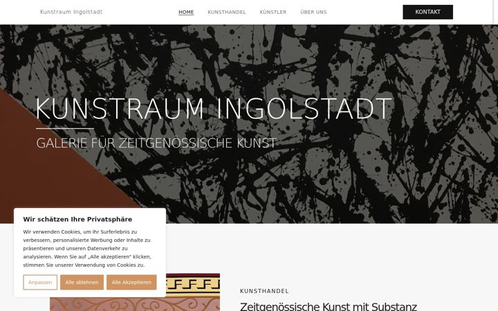 Screenshot of kunstraum-in.de