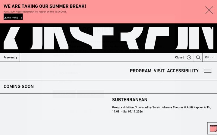 Screenshot of kunstraum.net