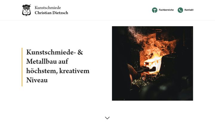Screenshot of kunstschmiede-dietzsch.de