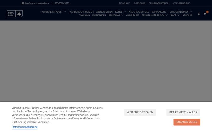 Screenshot of kunstschuleberlin.de