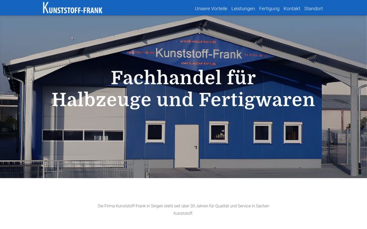 Screenshot of kunststoff-frank.de