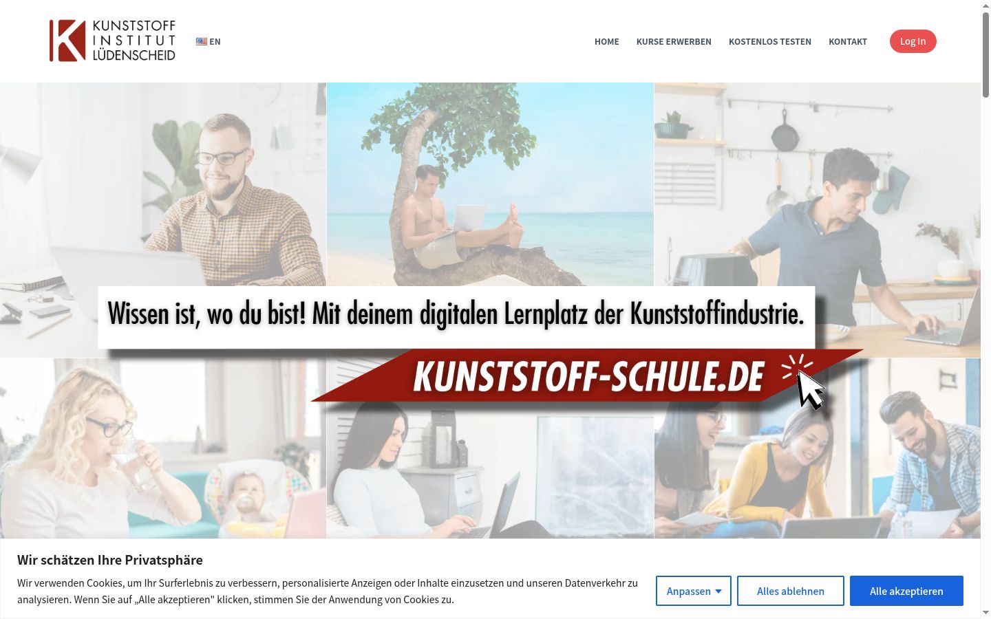 Ekrānuzņēmums ar piekrišanas baneri, kas tika rādīts pirms jebkādas mijiedarbības