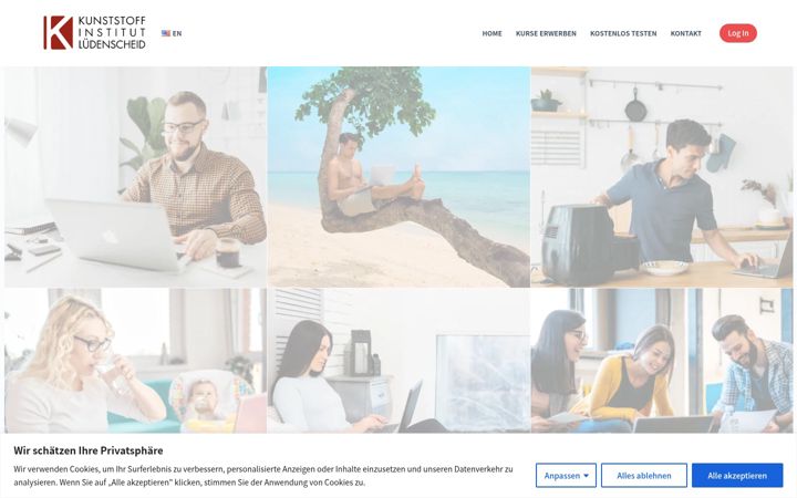 Screenshot of kunststoff-schule.de