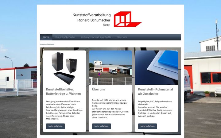 Screenshot of kunststoff-schumacher.de