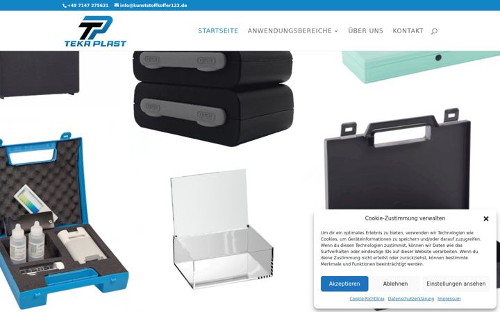 Screenshot of kunststoffkoffer123.de