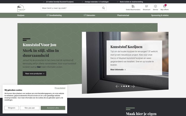 Screenshot of kunststofvoorjou.nl